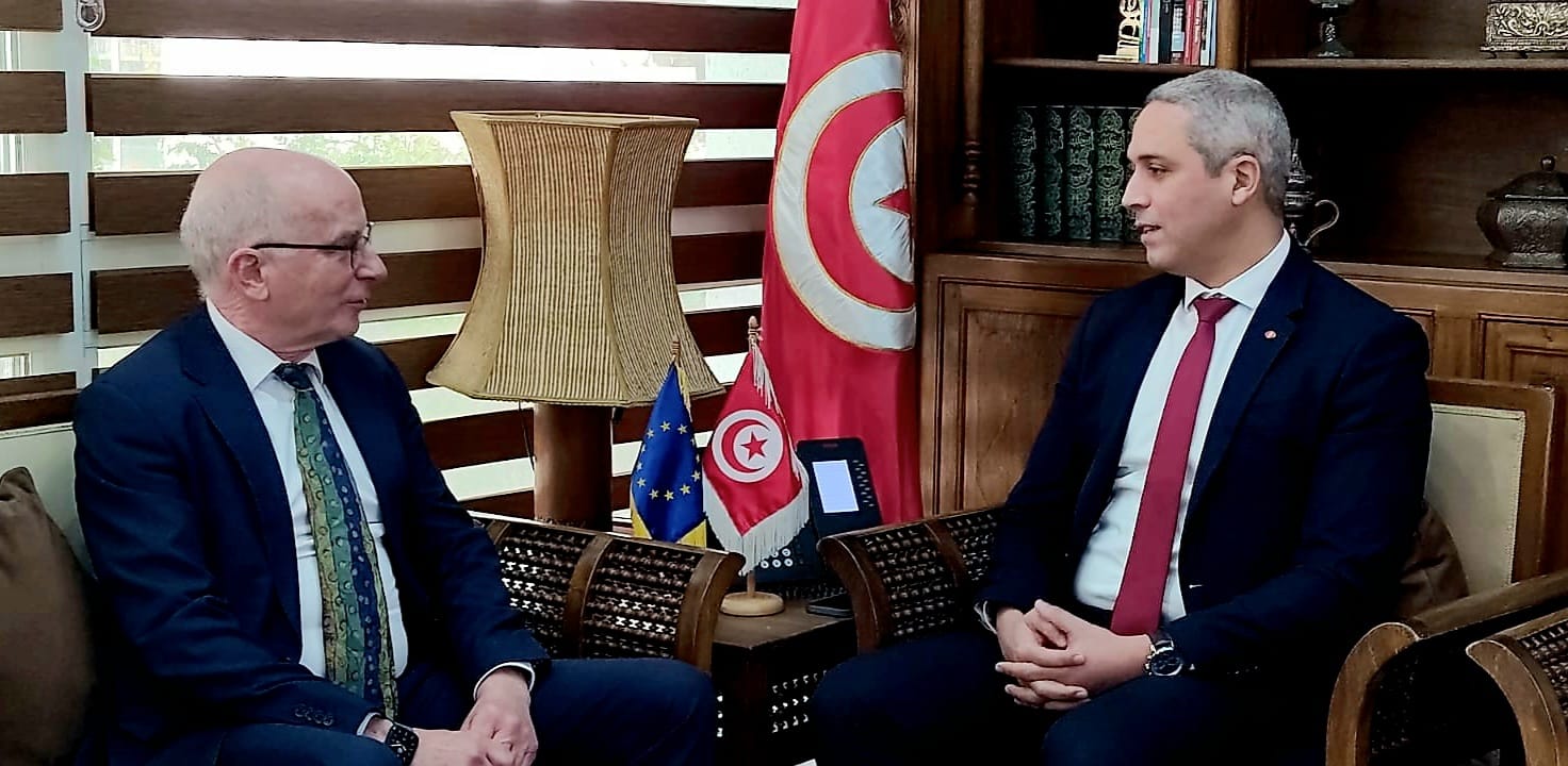 وزير السياحة يتباحث مع سفير الإتحاد الأوروبي بتونس واقع الشراكة القائمة وسبل تعزيزها